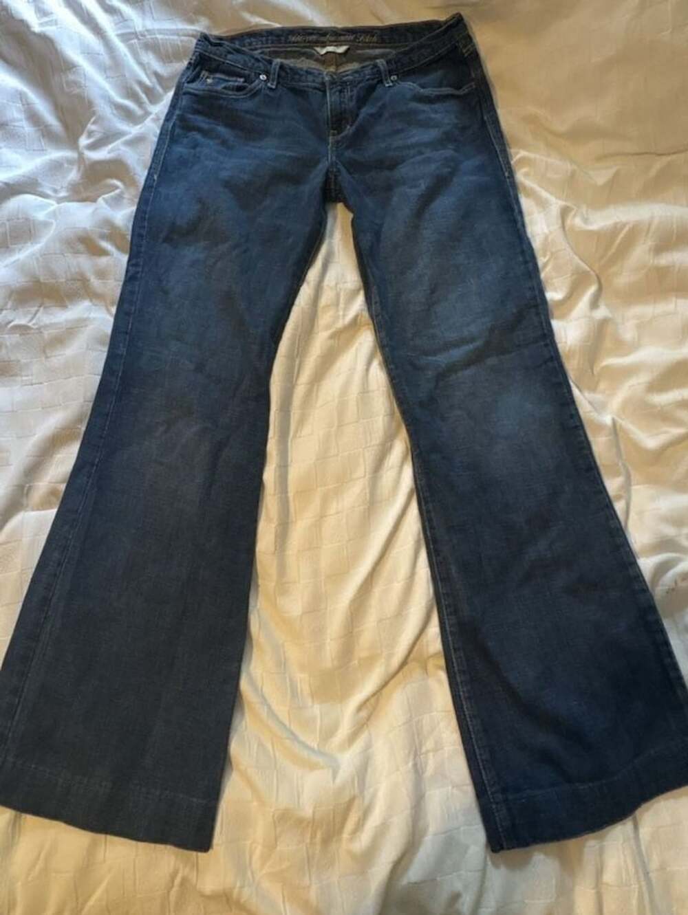 Abercrombie and Fitch Bootcut Jeans Size 8 Dark Wash Blue Denim